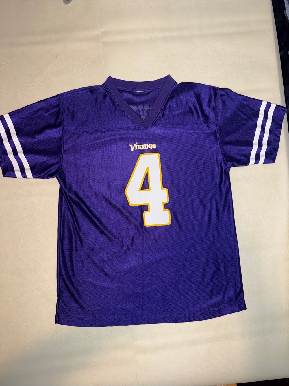 Source Unknown Purple Vikings #4 Men’s Football Jersey